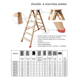 Echelle bois double